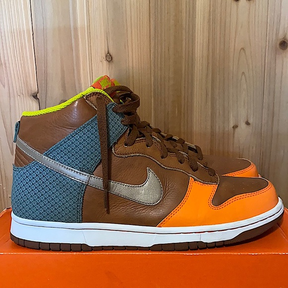 Nike Other - 2007 Nike dunk high premium orange blaze